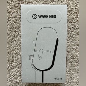 Elgato Wave Neo Microphone USB-C to USB-A Gaming Streaming 10MAI9901